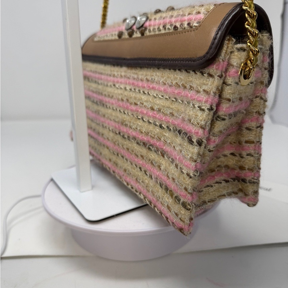 Marc Jacobs Vintage 2011 Runway Jeannie Jewel Applique Tweed Clutch Bag - Picture 11 of 14